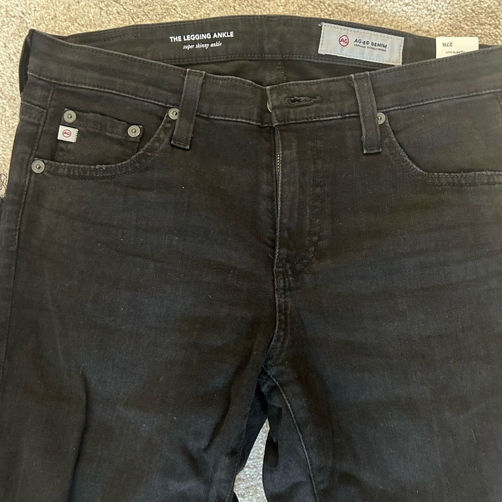 AG Adriano Goldschmied Men's Dark Gray Skinny Jeans